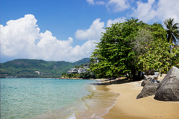 Image showing Guiet sea wave sand beach