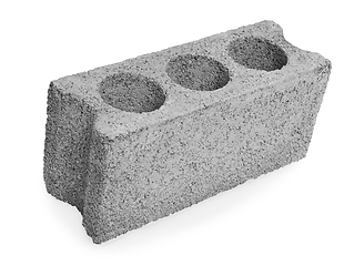 Image showing Concrete hollow block construction