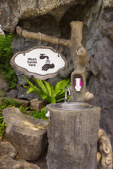 Image showing Washbasin in one of the parks, Thailand