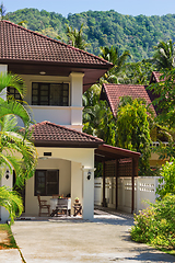 Image showing House near the mountains. Thailand