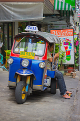 Image showing Traditional moto-taxi in Thailand