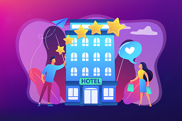 Image showing Boutique hotel concept vector illustration.