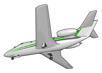 Image showing What is the cockpit of a plane called vector or color illustrati