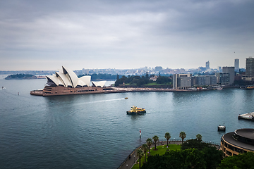 Image showing Sydney city center and Opera House, Australia