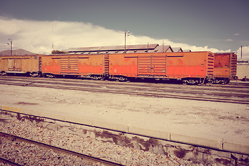 Image showing Train station in Uyuni, Bolivia