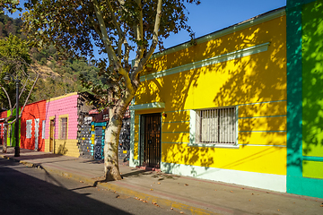 Image showing Santiago city street in Bellavista, Chile