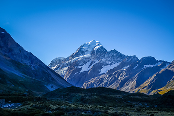 Image showing Aoraki Mount Cook landscape, New Zealand