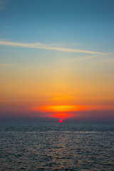 Image showing Beautiful evening sunset, Andaman Sea, Thailand, Phuket