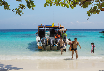 Image showing Boats are used to transport tourist, Thailand