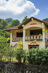 Image showing Fragment of the house near the jungle