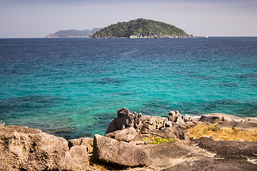 Image showing From the island you can see the other Similan island archipelago