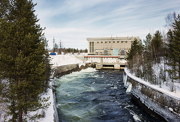 Image showing Hydroelectric power plant in north of Russia, operating since 50s