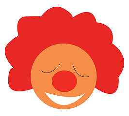 Image showing A big red nose vector or color illustration