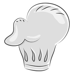 Image showing Large white chefs hat vector or color illustration