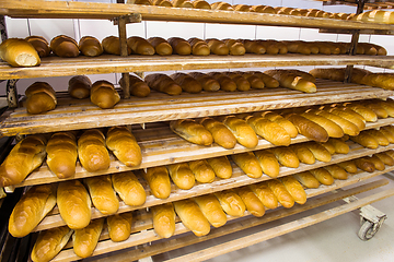 Image showing bread bakery food factory production with fresh products