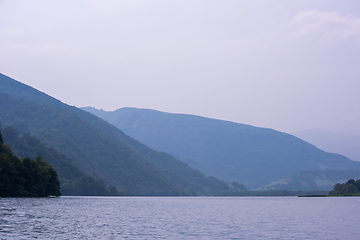 Image showing Evening on the lake