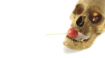 Image showing skull and lollipop