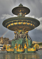 Image showing Parisian Concorde fountain