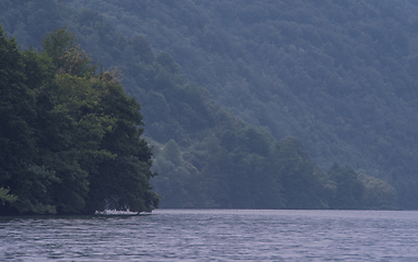 Image showing Evening on the lake