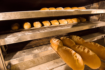 Image showing Baked bread in the bakery