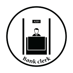 Image showing Bank clerk icon