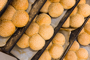 Image showing bread bakery food factory production with fresh products