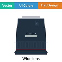 Image showing Icon of photo camera wide lens