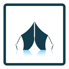 Image showing Touristic tent icon