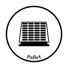 Image showing Icon of construction pallet 