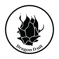 Image showing Icon of Dragon fruit