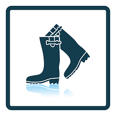 Image showing Hunter\'s rubber boots icon