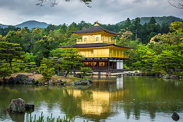 Image showing Kinkaku-ji golden temple, Kyoto, Japan