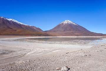 Image showing Clear altiplano laguna in sud Lipez reserva, Bolivia