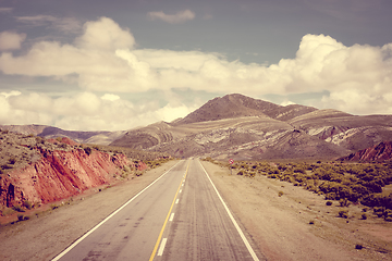 Image showing Desert road in north Argentina quebrada