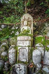 Image showing Chion-in temple garden graveyard, Kyoto, Japan