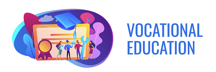 Image showing Vocational education concept banner header.