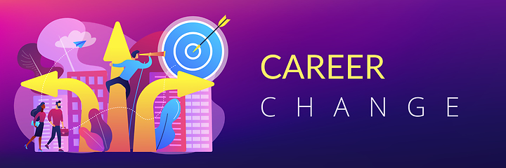 Image showing Career change concept banner header.