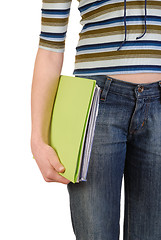 Image showing Girl with Documents