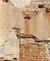 Image showing Wall of the ruins of the fortress