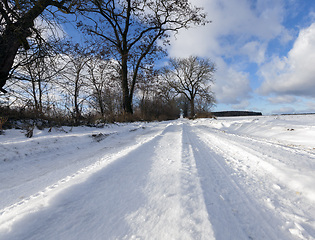 Image showing Road in winter