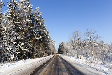 Image showing Road in winter