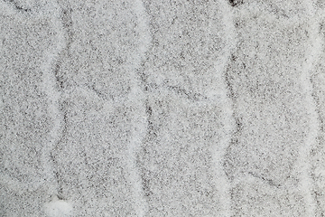 Image showing snow-covered sidewalk tile