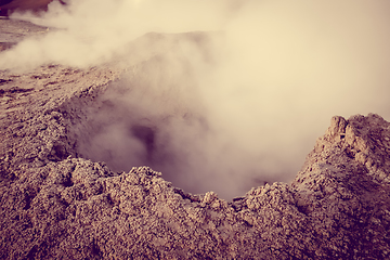 Image showing Sol de manana hot mud in sud Lipez reserva, Bolivia