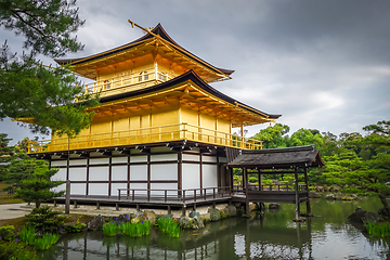 Image showing Kinkaku-ji golden temple, Kyoto, Japan