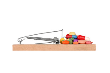 Image showing Mousetrap and Pills