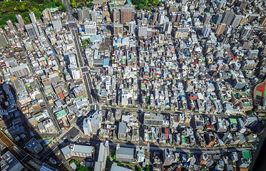 Image showing Tokyo city skyline aerial view, Japan