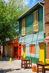 Image showing Colorful houses in Caminito, Buenos Aires