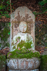 Image showing Buddha statue in Chion-in temple graveyard, Kyoto, Japan