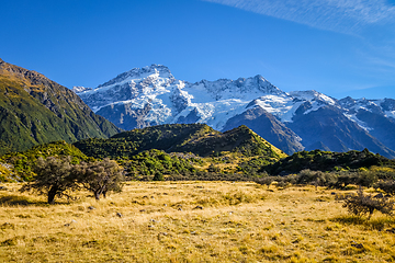 Image showing Mount Cook valley landscape, New Zealand