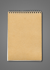 Image showing Spiral closed notebook mockup